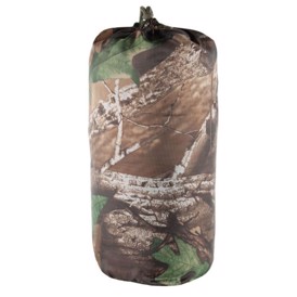 Poncho liner med tree camouflage kompressions-pose