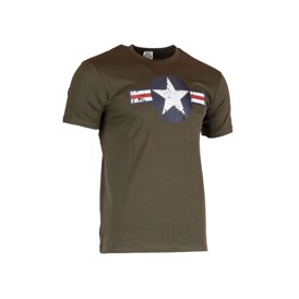 Armystar t-shirt i olivengrøn