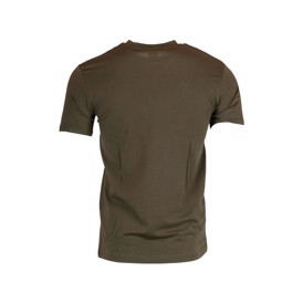 Kortærmet t-shirt i armygrøn med print