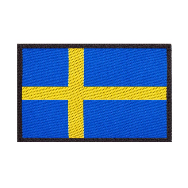 Clawgear stofmærke med svensk flag, Farve udgave