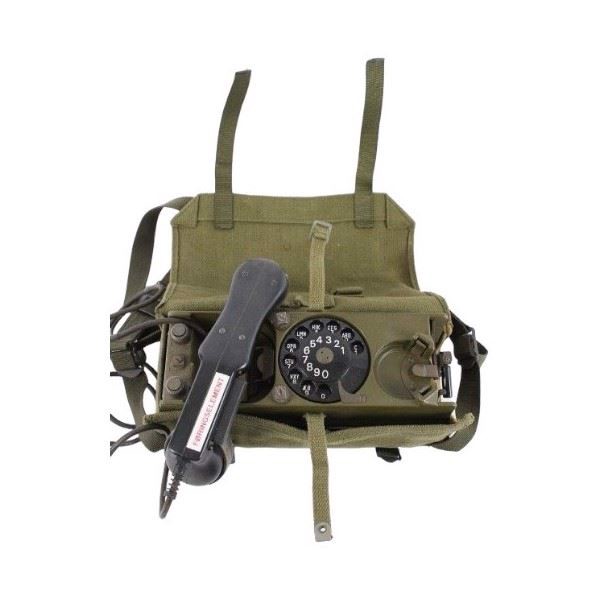 Felttelefon HMAK type FT-58/72 i taske, brugt