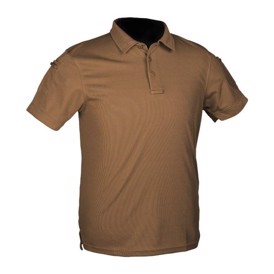 Mil-Tec Tactical Quick Dry Polo T-shirt set i farven Dark Coyote