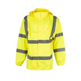 Safestyle gul regnjakke med reflekser