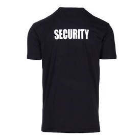 T-shirt med SECURITY print på ryggen