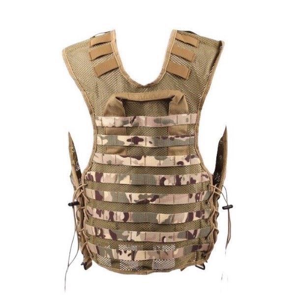 Tactical vest med Molle i farven Tactical Camo