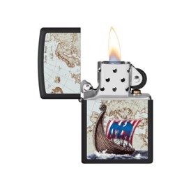 Zippo Lighter Nordic Collectible 2024 set med flamme