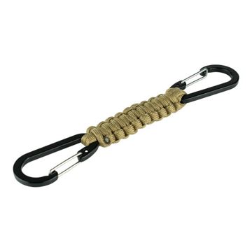 101 INC DObbelt Karabinhage med Paracord set i farven Coyote
