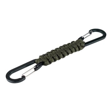101 INC DObbelt Karabinhage med Paracord set i farven Grøn