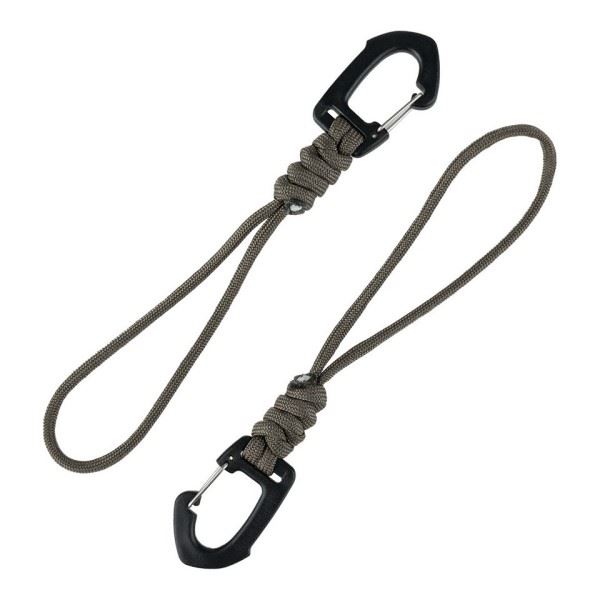 101 INC Karabinhage med Paracord 2-pak set i farven Grøn