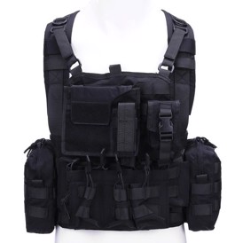 101 INC Operator Chest Rig Vest i farven Sort