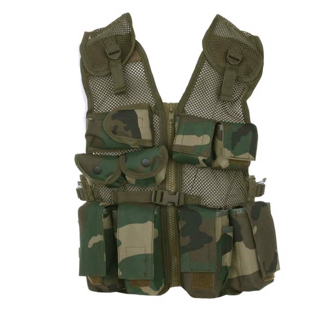 101 Inc. Tactical børne vest, Woodland 