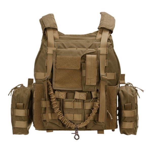 101 INC Tactical Plate Carrier Ranger Vest, Coyote