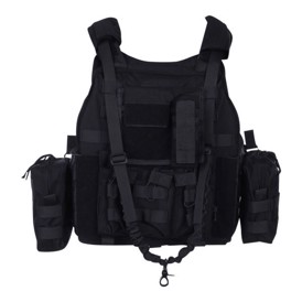 101 INC Tactical Plate Carrier Ranger Vest i farven Sort