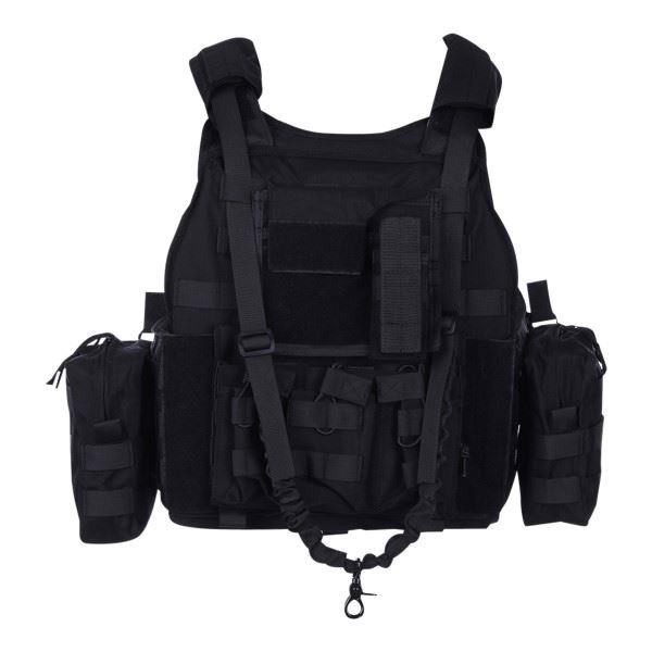 101 INC Tactical Plate Carrier Ranger Vest, Sort
