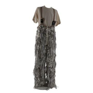 3D camouflagedragt hvid til jagt underdel