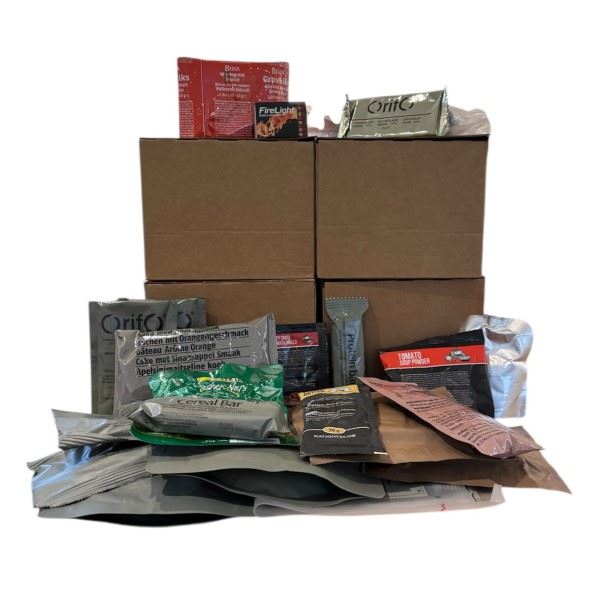 4 Stk. Forsvarets Feltration, Massala, Ration 02, 4 x 3558 Kcal