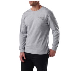 5.11 Tactical Stay Sharp langærmet T-shirt i farven grå