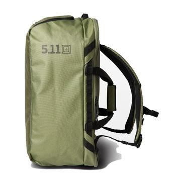 5.11 Tactical Allhaula Duffelbag 70 liter set i farven Sage Green fra siden