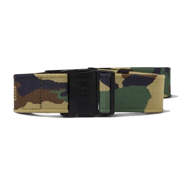 5.11 Tactical Vendbart Ayce Bælte set i Woodland Camouflage og Sort