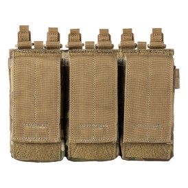 5.11 Tactical Flex Triple AR Mag Cover Pouch åben i farven MultiCam