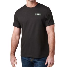 5.11 Tactical Overwatch T-shirt i farven sort set forfra