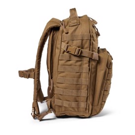 5.11 Tactical Rush12 2.0 rygsæk, 24 liter i farven Kangaroo set fra siden med Molle panel