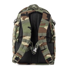 5.11 Tactical Rush24 2.0 Rygsæk 37 liter i farven Woodland Camo set fra bagsiden