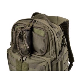5.11 Tactical Rush24 2.0 Rygsæk, 37 liter i farven Ranger Green set med lille rum åben