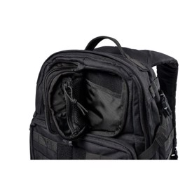5.11 Tactical Rush24 2.0 Rygsæk, 37 liter i farven Sort set med lille rum åben