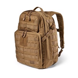 5.11 Tactical Rush24 2.0 Rygsæk, 37 liter i farven Kangaroo set i venstre vinkel forfra