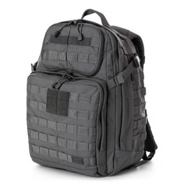 5.11 Tactical Rush24 2.0 Rygsæk, 37 liter i farven Storm set i venstre vinkel forfra