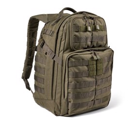 5.11 Tactical Rush24 2.0 Rygsæk, 37 liter i farven Ranger Green set i  vinkel forfra