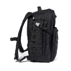 5.11 Tactical Rush24 2.0 Rygsæk, 37 liter i farven Sort set fra venstre side