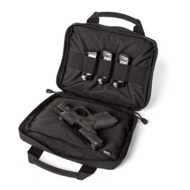 Single Pistol case fra 5.11 Tactical i farven sort set åben