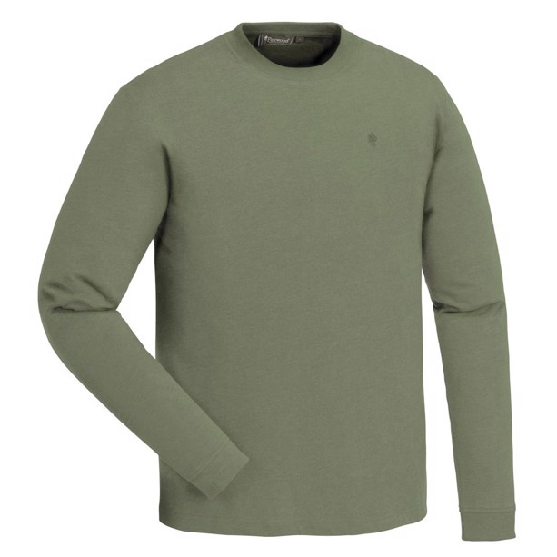  Peached Langærmet t-shirt fra Pinewood i Mid Green