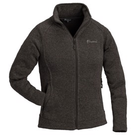 Strikket fleece jakke til kvinder med et feminint snit.