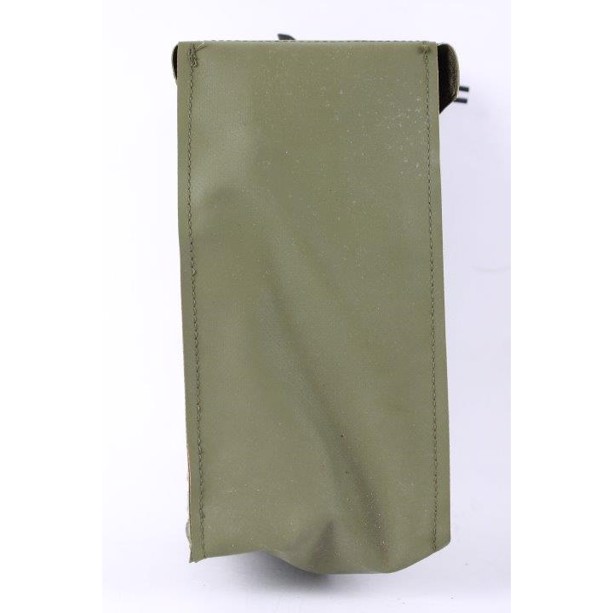 etui DK militær grøn gummieret nylon med velcro luk