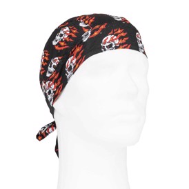 Flaming Skull Bandana  