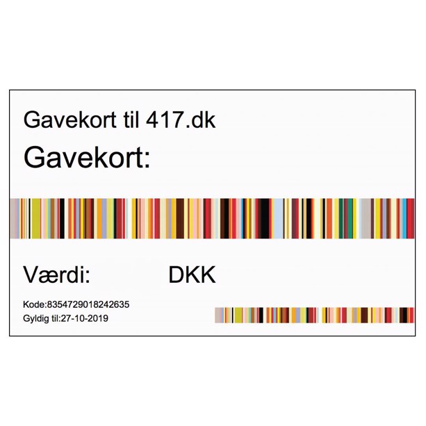 Gavekort til 417.dk