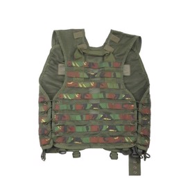 Hollandsk woodland vest med MOLLE-stropper