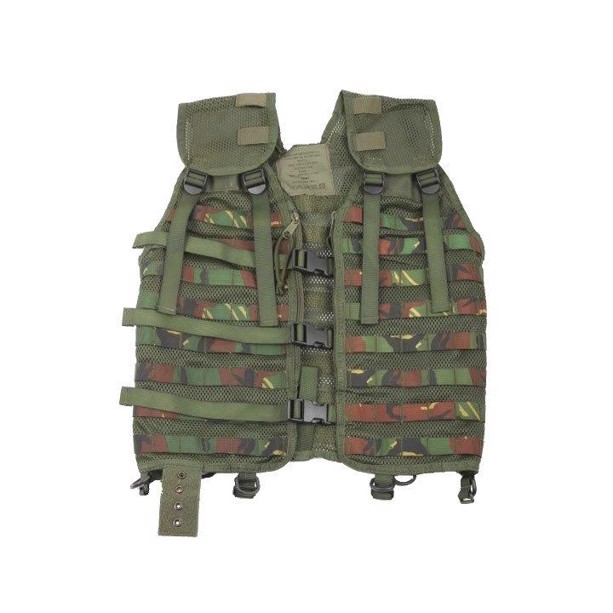 Hollandsk woodland nylon molle vest