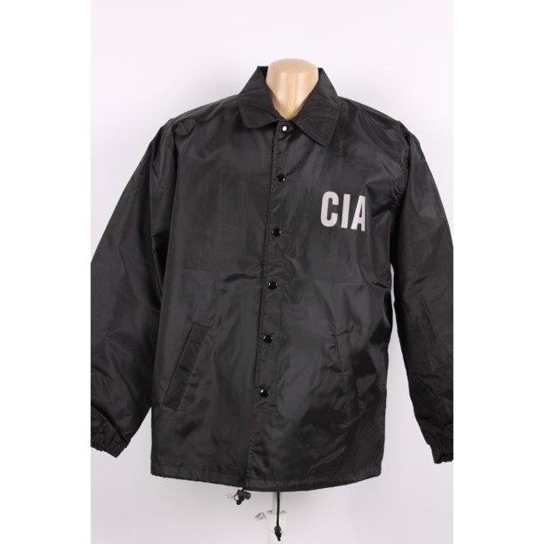 CIA official jakke sort nylon
