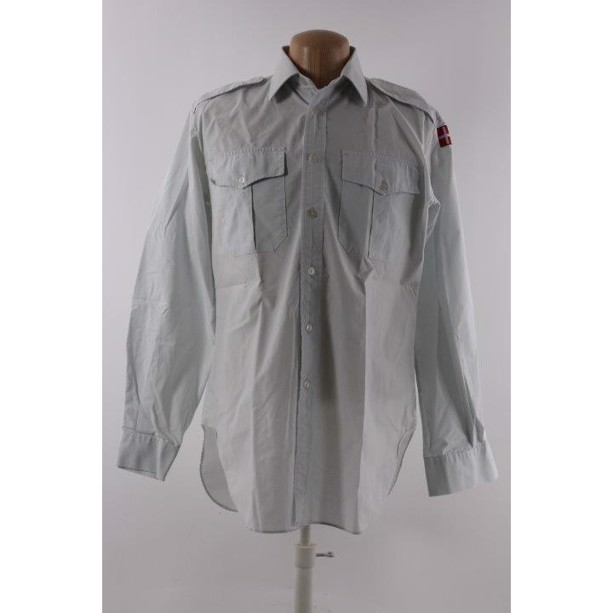 M/69 udgangs-uniformsskjorte, Lange ærmer, Flag, Brugt