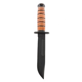 Combat kniv med 18 cm. sort klinge