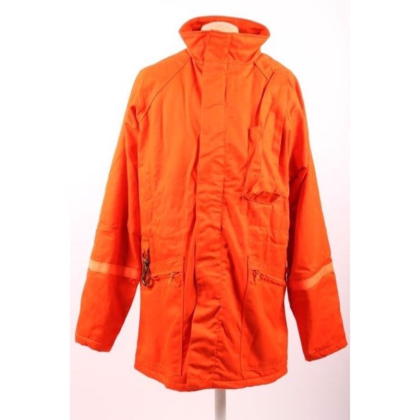 billet Forsendelse lol Militær arbejdsjakke i orange af mærket Musk Ox.