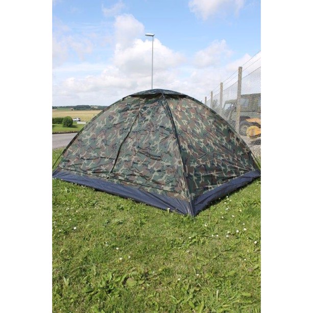 Telt, camouflage nylon, 4 personer