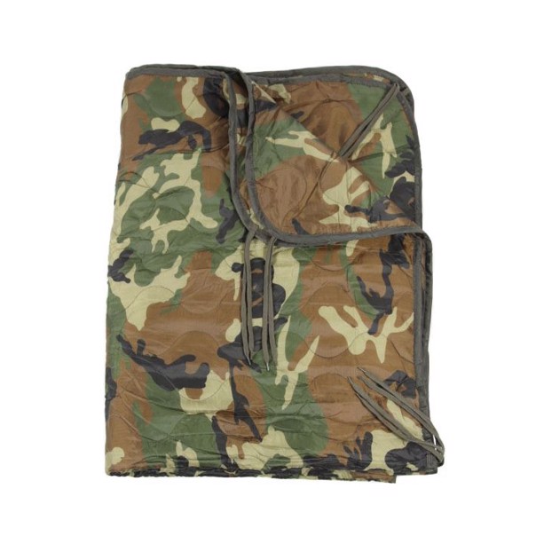 Poncho liner woodland camouflage 210 x 150 cm