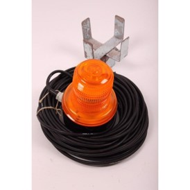 Advarselslampe med holder og kabel