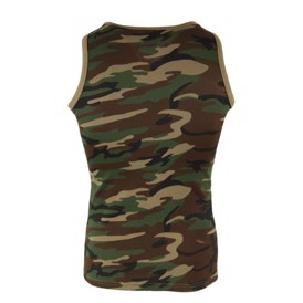 Tank top i woodland bomuldsrib