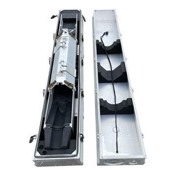 Advanced Industries Inc Alukasse, L: 213,5 X B: 37 X H: 39 cm, Brugt set åben med indretning